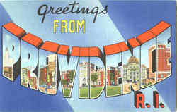 Greetings From Providence Rhode Island Postcard Postcard