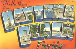 Hello There From Daytona Beach Postcard