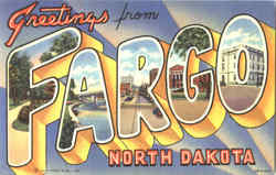 Greetings From Fargo Postcard