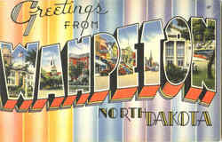 Greetings From Wahpeton North Dakota Postcard Postcard