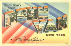 Greetings From Penn Yan New York Postcard Postcard