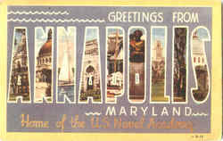 Greetings From Annapolis Maryland Postcard Postcard