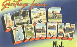 Greetings From Long Branch Postcard