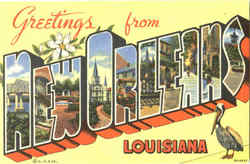 Greetings From New Orleans Louisiana Postcard Postcard