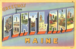 Greetings From Portland Postcard