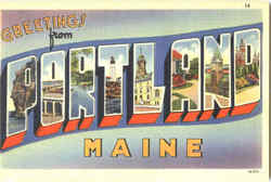 Greetings From Portland Postcard