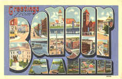 Greetings From Bangor Postcard
