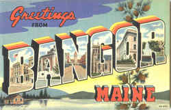 Greetings From Bangor Postcard