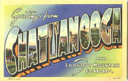 Greetings From Chattanooga Postcard