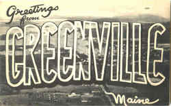 Greetings From Greenville Maine Postcard Postcard