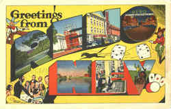 Greetings From Reno Nevada Postcard Postcard