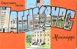 Greetings From Hattiesburg Mississippi Postcard Postcard