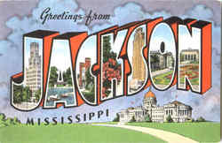 Greetings From Jackson Mississippi Postcard Postcard