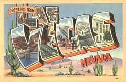 Greetings From Las Vegas Postcard