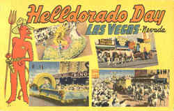Helldorado Day Las Vegas, NV Postcard Postcard
