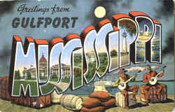 Greetings From Gulfport Mississippi Postcard Postcard