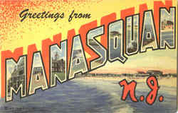 Greetings From Manasquan Postcard