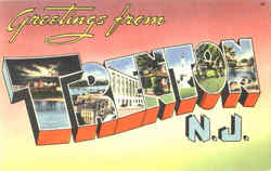 Greetings From Trenton New Jersey Postcard Postcard
