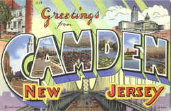 Greetings From Camden New Jersey Postcard Postcard