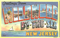 Greetings From Wildwood Postcard