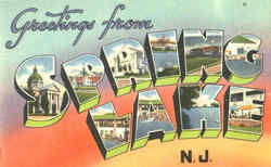 Greetings From Spring Lake New Jersey Postcard Postcard