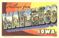 Greetings From Waterloo Iowa Postcard Postcard