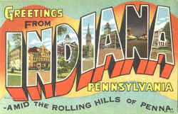 Greetings From Indiana Postcard