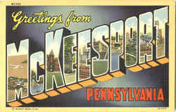 Greetings From McKeesport Postcard