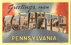 Greetings From Scranton Pennsylvania Postcard Postcard