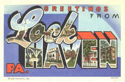 Greetings From Lock Haven Pennsylvania Postcard Postcard