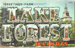 Greetings From Lake Forest Illinois Postcard Postcard