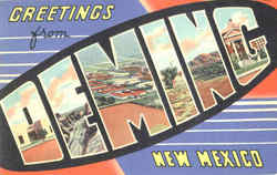 Greetings From Deming New Mexico Postcard Postcard