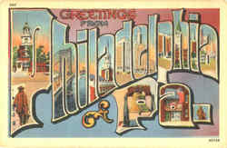 Greetings From Philadelphia Postcard