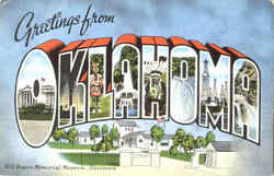 Greetings From Oklahoma Postcard Postcard