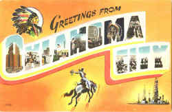 Greetings From Oklahoma City Postcard