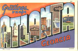 Greetings From Atlanta Postcard