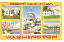 Greetings From Washington District Of Columbia Washington DC Postcard Postcard