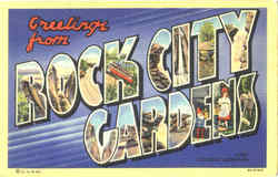 Greetings From Rock City Gardens Lookout Mountain, TN Postcard Postcard