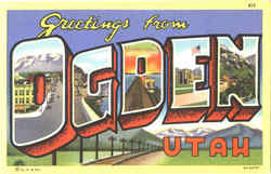 Greetings From Ogden Postcard