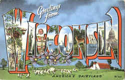 Greetings From Wisconsin Postcard
