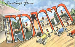 Greetings From Indiana Postcard Postcard