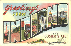 Greetings From Indiana Postcard Postcard