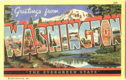 Greetings From Washington Postcard Postcard