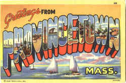 Greetings From Provincetown Massachusetts Postcard Postcard