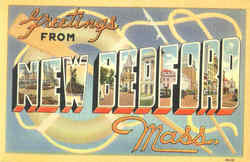 Greetings From New Bedford Postcard