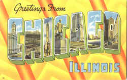 Greetings From Chicago Illinois Postcard Postcard