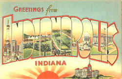 Greetings From Indianapolis Postcard