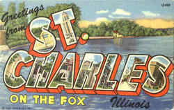 Greetings From St. Charles Illinois Postcard Postcard