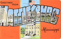 Greetings From Hattiesburg Mississippi Postcard Postcard