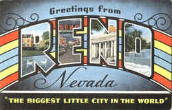 Greetings From Reno Nevada Postcard Postcard